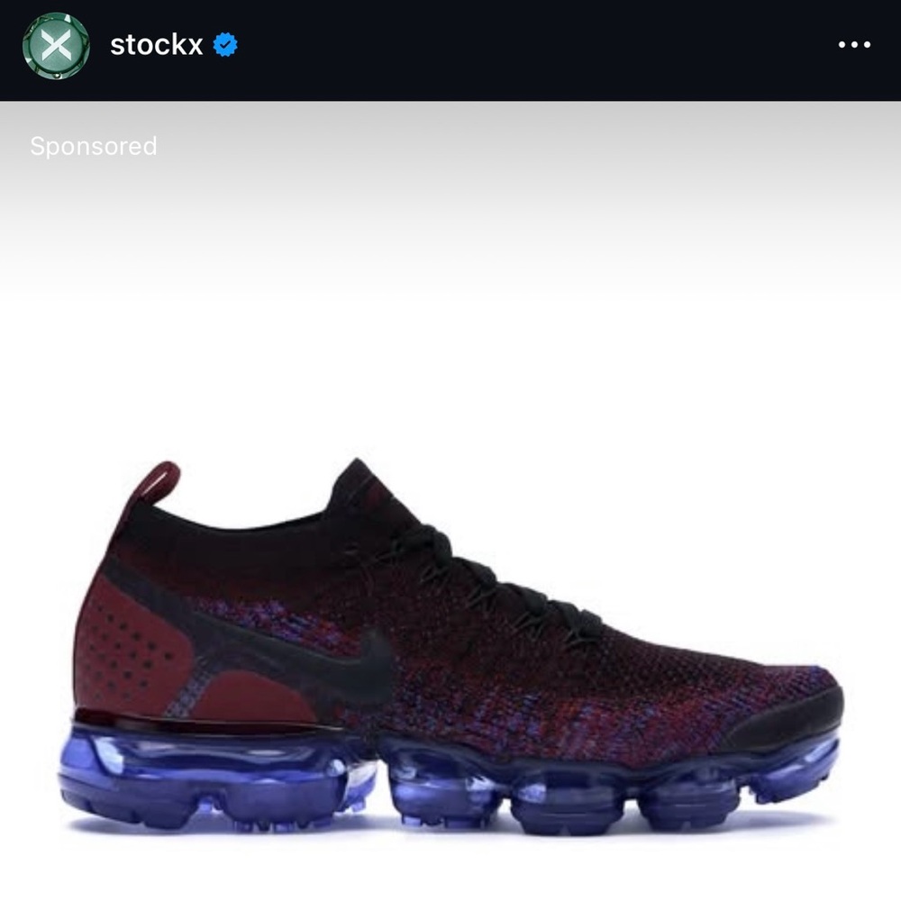 Nike Air Vapormax Flyknit 2 Women’s Team Red Size 8